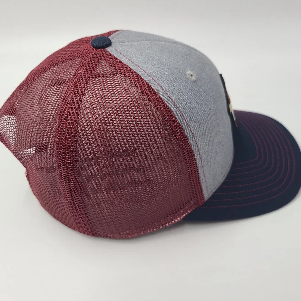 Shield Republic Hat Trust The Government Snapback Trucker Mesh Gray Blue Red Men